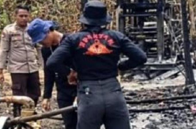 Sumur Minyak Diduga Ilegal Terbakar di Sanga Desa, Dua Pekerja Dikabarkan Tewas