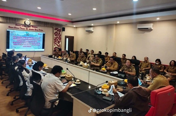 Sekda Bangli Hadiri Exit Meeting Pemeriksaan BPK RI Perwakilan Bali