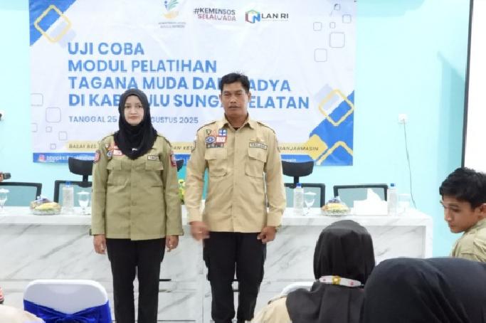 Tagana Muda Dilatih Lebih Tangguh, BBPPKS Uji Coba Modul Baru di Hulu Sungai Selatan