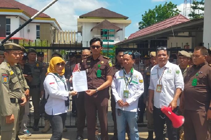 Massa PROGAN Desak Kejari Banyuasin Usut Dugaan Kejanggalan SIMBG PT SAP