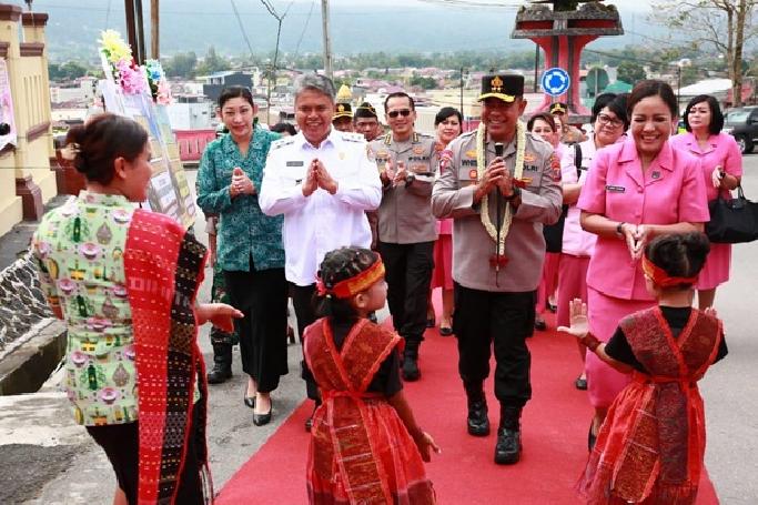 Wabup Taput Sambut Kunker Kapolda Sumut