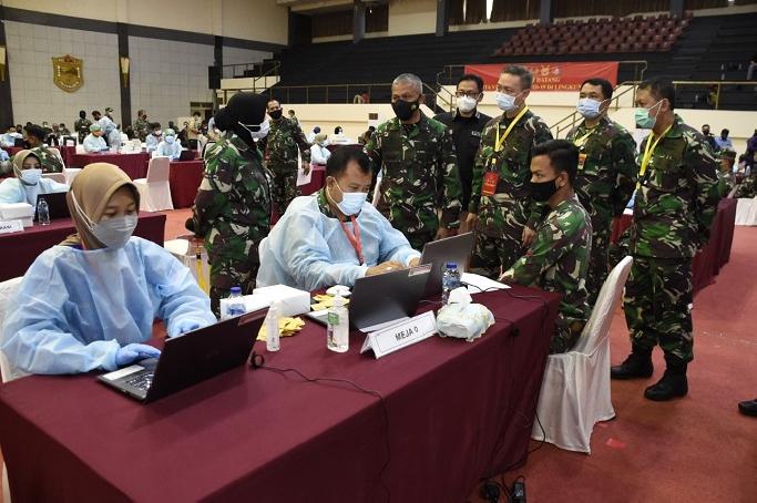 Serbuan Vaksinasi Covid-19 di Mabes TNI