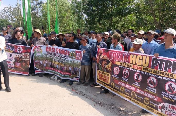 Aksi Damai Gapoktan Rimba Asam Soroti Permohonan Pemanfaatan Lahan Eks HGU PTPN VII