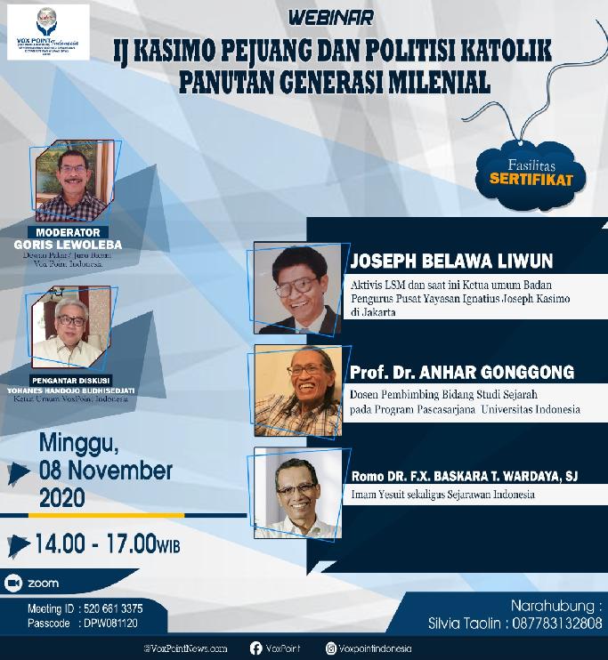 IJ Kasimo Pejuang Dan Politisi Katolik  Panutan Generasi  Milenial