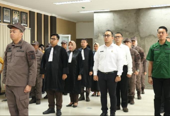 Jelang Pemilu 2024 Kejari Cilegon Gelar Apel Siaga Adhiyaksa