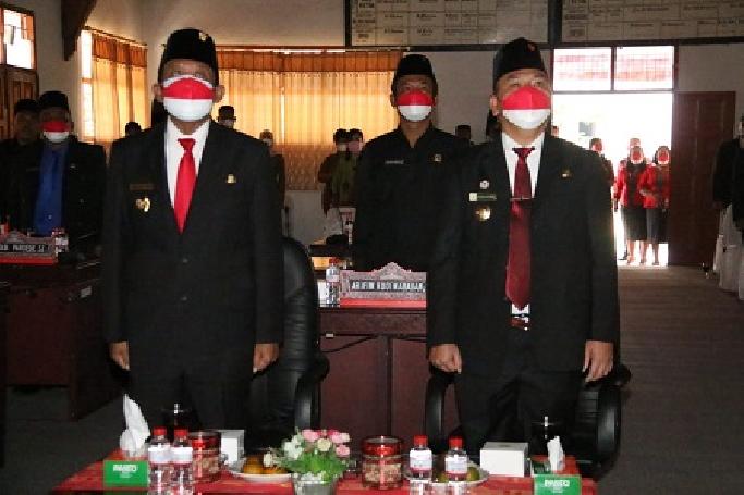 Bupati Taput Hadiri Acara Pidato Kenegaraan Presiden RI Secara Virtual