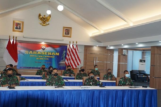 Dansat Koarmada II Ikuti Sarasehan Bintal Fungsi Komando Disbintalal