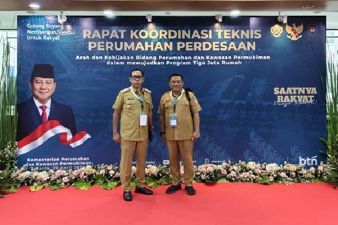 Bupati Taput Hadiri Rakor Teknis Perumahan Pedesaan