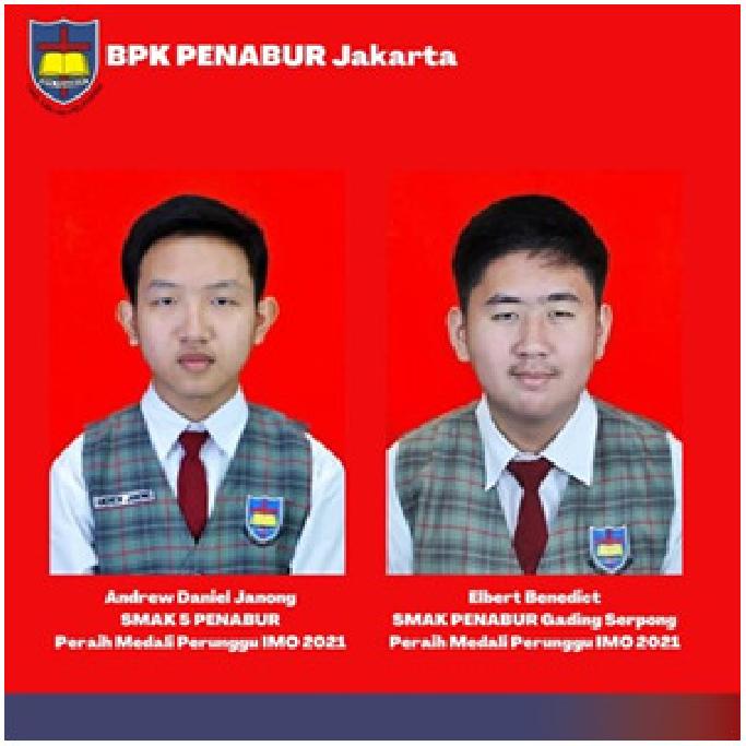 6 Siswa SMAK BPK Penabur Jakarta Sabet Medali di Ajang Internasional