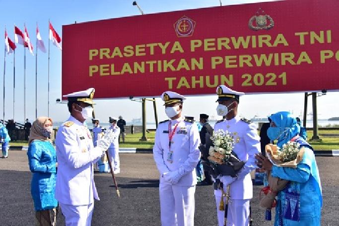 Pangkoarmada II Hadiri Upacara Prasetya Perwira TNI Dan Polri Tahun 2021
