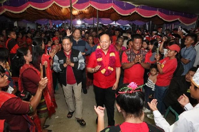 Kunker Bupati Taput, Bermalam Sekaligus Resmikan Jembatan Marhaen Aek Lobu