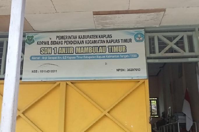 Bangunan SDN 1 Anjir Mambulau Timur Ambruk, Guru dan Kepsek Harapkan Perhatian Pemerintah