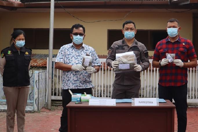 Polres Taput Musnahkan Barang Bukti Narkoba Jenis Ganja