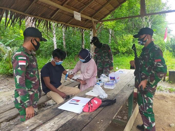 Jelang Akhir Tahun, Satgas Pamtas Yonif 642 Kembali Amankan PMI Non Prosedural