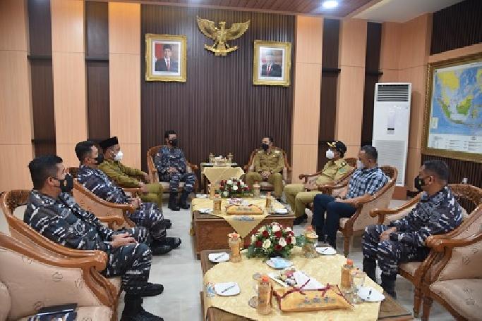Pangkoarmada II Terima Kunjungan Tiga Kepala Daerah