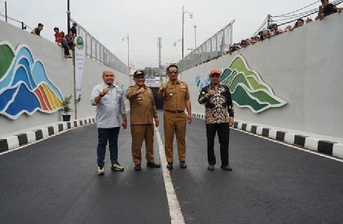 Walikota Depok Dampingi Gubernur Jawa Barat Resmikan Underpass Dewi Sartika