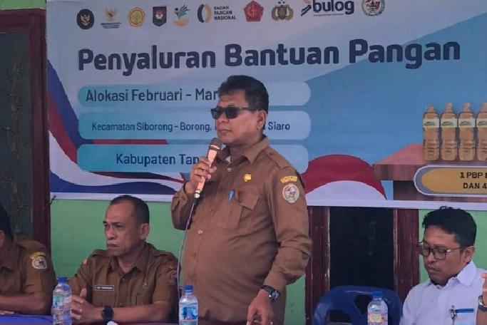 Pemkab Taput dan Bulog Salurkan Bantuan Pangan untuk 42.741 Keluarga