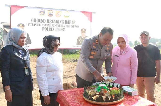 Polres Blora Bangun Dapur Gizi Terpadu Dukung Program Nasional