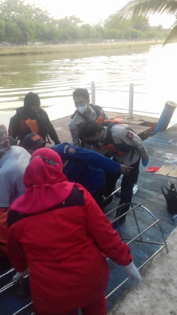 TAGANA berhasil menemukan korban lompat di Cisadane