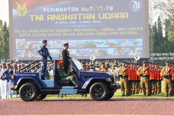 Panglima TNI Pimpin Upacara HUT Ke-78 TNI AU
