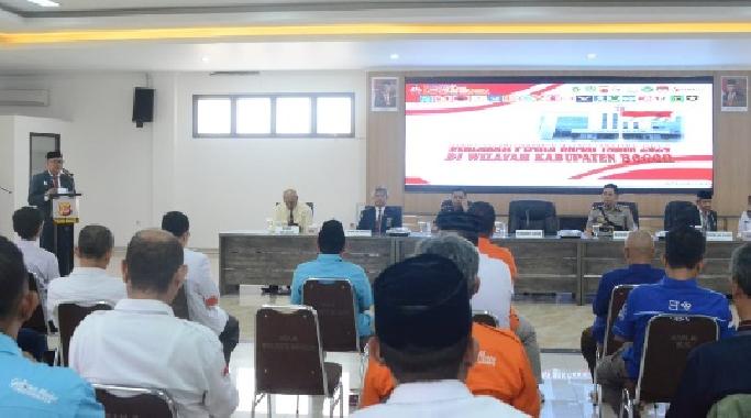 Forkopimda Kabupaten Bogor Komitmen Deklarasi Pemilu 2024 Damai