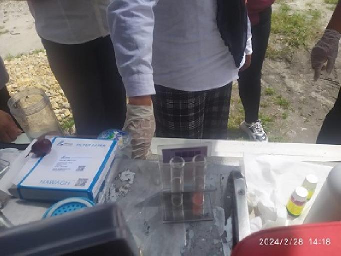 Dinkes Humbahas Temukan Kandungan Formalin Saat Sidak Pedagang Buah Anggur