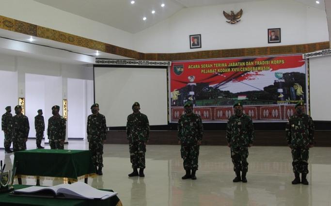 Pangdam XVII/Cenderawasih Pimpin Sertijab Pejabat Kodam