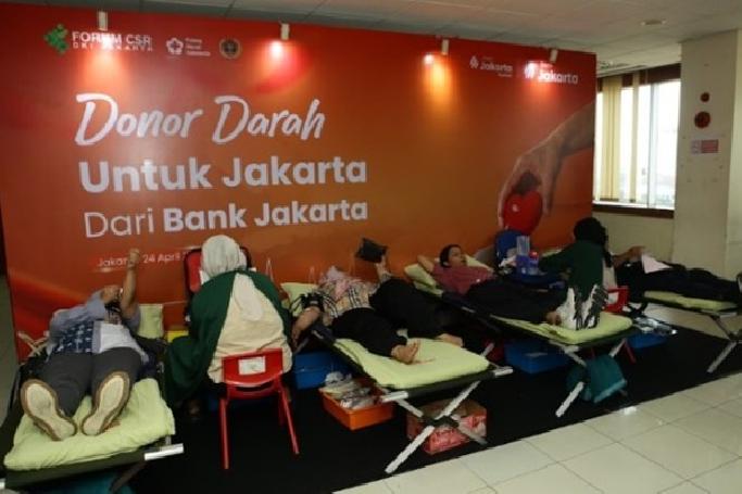 Bank Jakarta Gandeng PWI Jaya dan PMI DKI Gelar Donor Darah