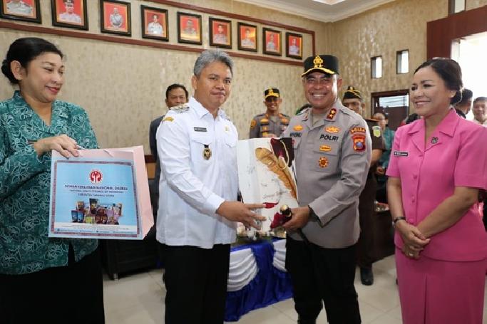 Wabup Taput Sambut Kunker Kapolda Sumut
