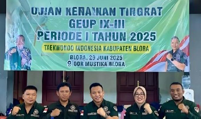 391 Jeja Taekwondo Blora Tempuh Ujian Kenaikan Tingkat