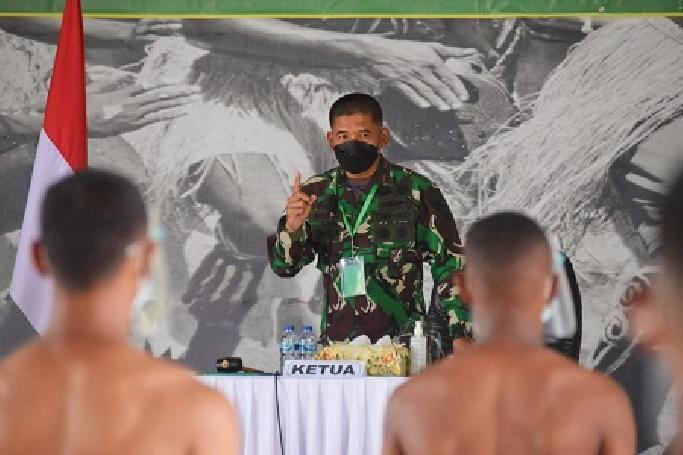 Danrem Merauke Pimpin Sidang Parade Penerimaan Bintara PK TNI AD Tahun 2021