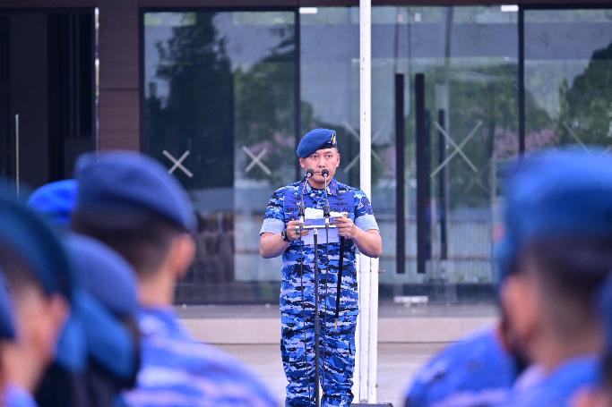 Awali Pelaksanaan Tugas Di Tahun 2026, Danlanud Sultan Hasanuddin Pimpin Apel Luar Biasa 