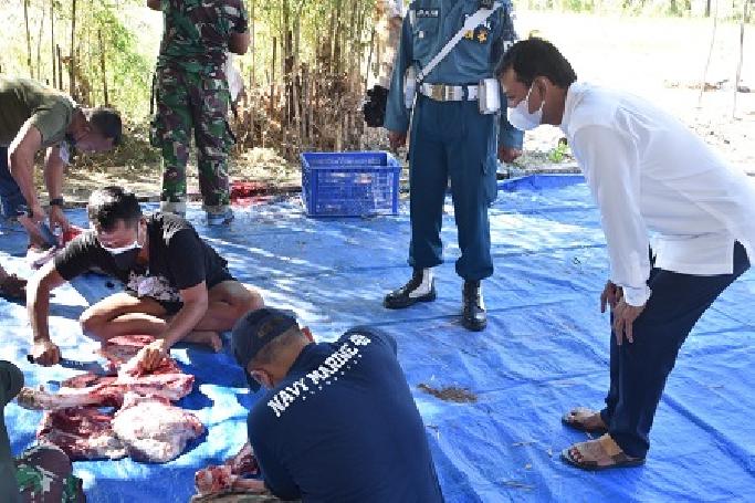 Idul Adha 1442 Hijriyah, Koarmada II Laksanakan Pemotongan Hewan Qurban