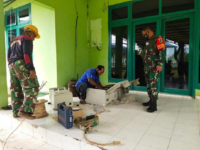 Danrem 174 Merauke Tinjau Pembangunan Laboratorium PCR di Rumkitban TK. IV