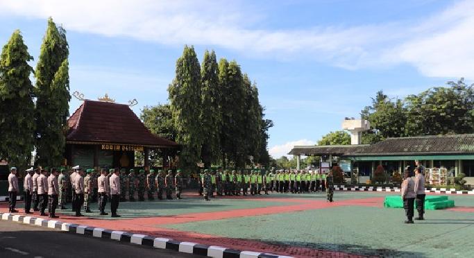 Rawat Solidaritas, Kodim 0411/KM dan Polres Kota Metro Adakan Apel Bersama