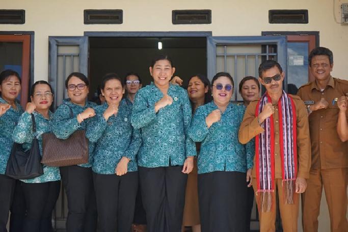 Jelang Lomba 10 Program Pokok PKK Tingkat Provinsi, TP PKK Taput Monitoring Desa Percontohan