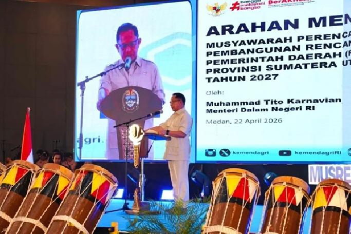 Bupati Taput Hadiri Pembukaan Musrenbang RKPD Sumut 2027
