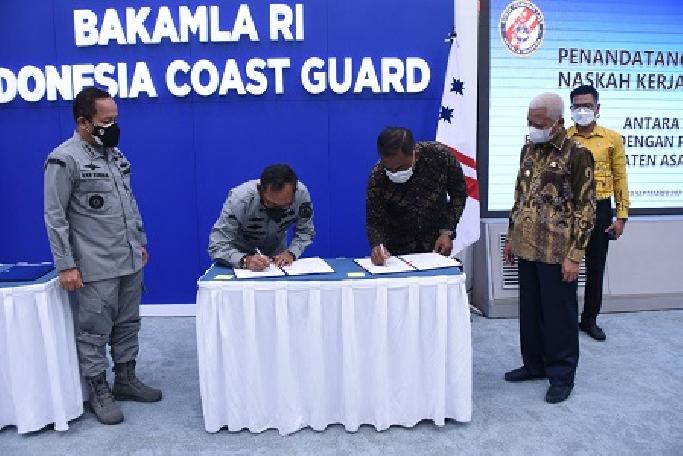 Bakamla RI – Pemkab Asahan Teken Kerjasama Optimalisasi Keamanan Laut