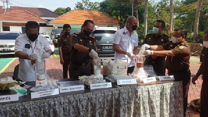 Barang Bukti Sepanjang Tahun 2020 Dimusnakan