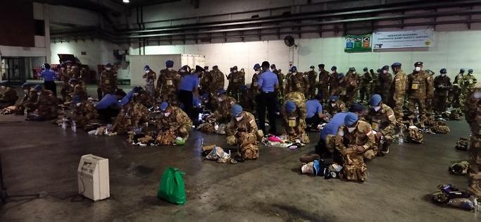 Satgas Batalyon Gerak Cepat TNI Berangkat ke Afrika Tengah