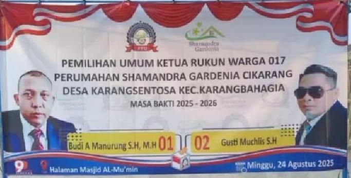 Perdana, Budi A. Manurung Terpilih Jadi Ketua RW di Perum Shamandra Gardenia