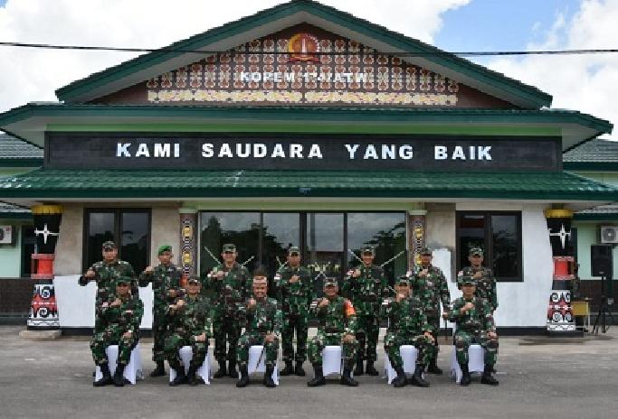 Danrem 174 Merauke Sambut Kedatangan Pangdam VI/Mulawarman