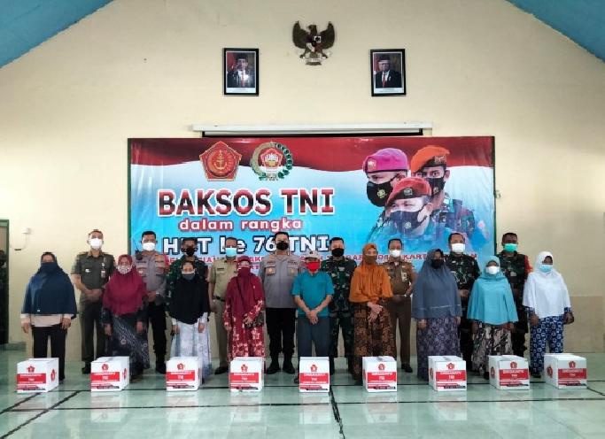 Sub Kogartap 0504/JS Gelar Baksos Sambut HUT TNI