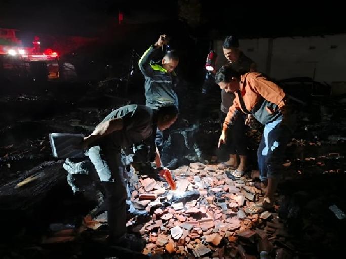 Polres Blora Telusuri Pemicu Kebakaran Dua Rumah