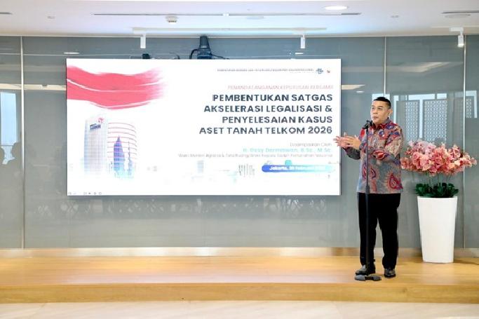ATR/BPN–Telkom Bentuk Satgas Khusus, Targetkan Sertipikasi dan Penyelesaian Sengketa Aset 2026