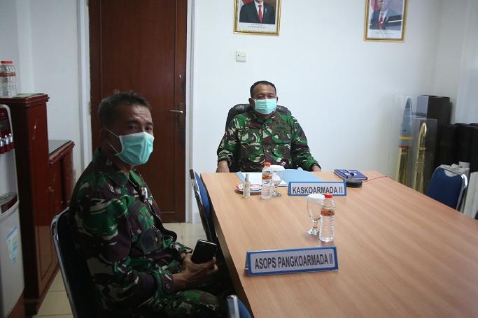 Kepala Staf Koarmada II Ikuti Rapat PPKM Secara Virtual