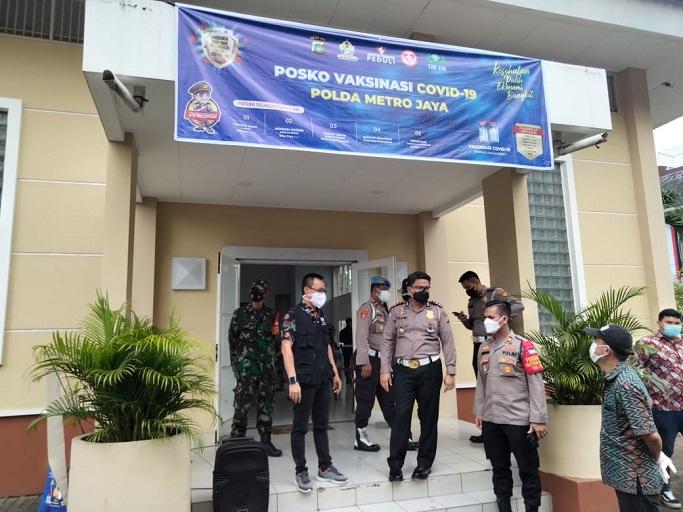 Kasubdit Gakkum PMJ Kunjungi Gerai Vaksinasi Covid-19 